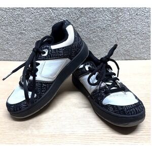 Heelys Boys‎ Size 4 Fats Style Skate Shoes Black White No Wheels